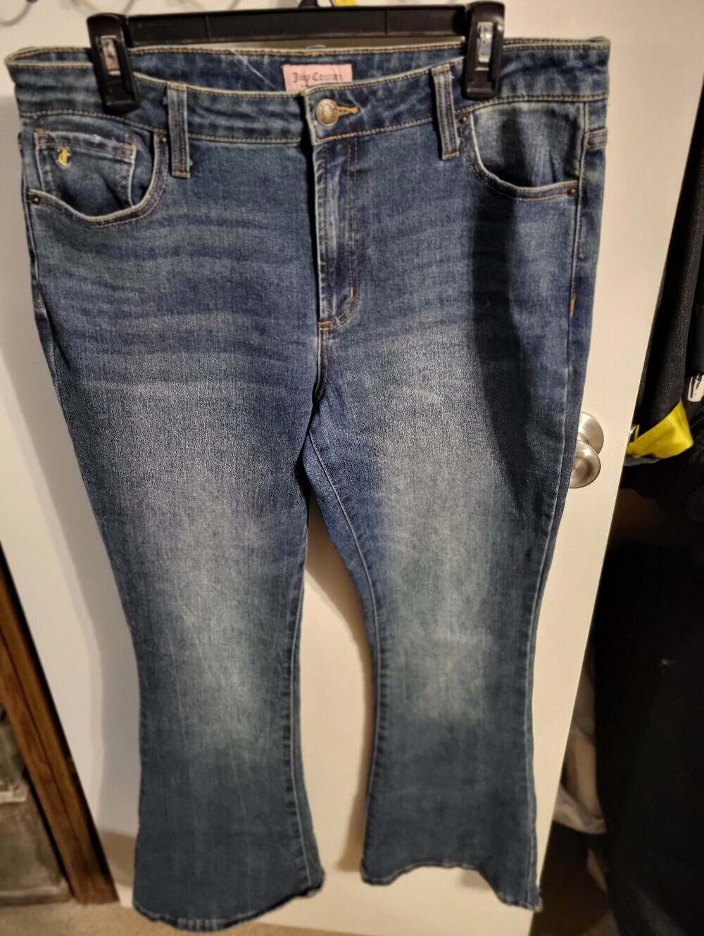 Juicy Couture Jeans Womens 13/31 Blue‎ Lunita Rhinestone Flare Vintage Y2K